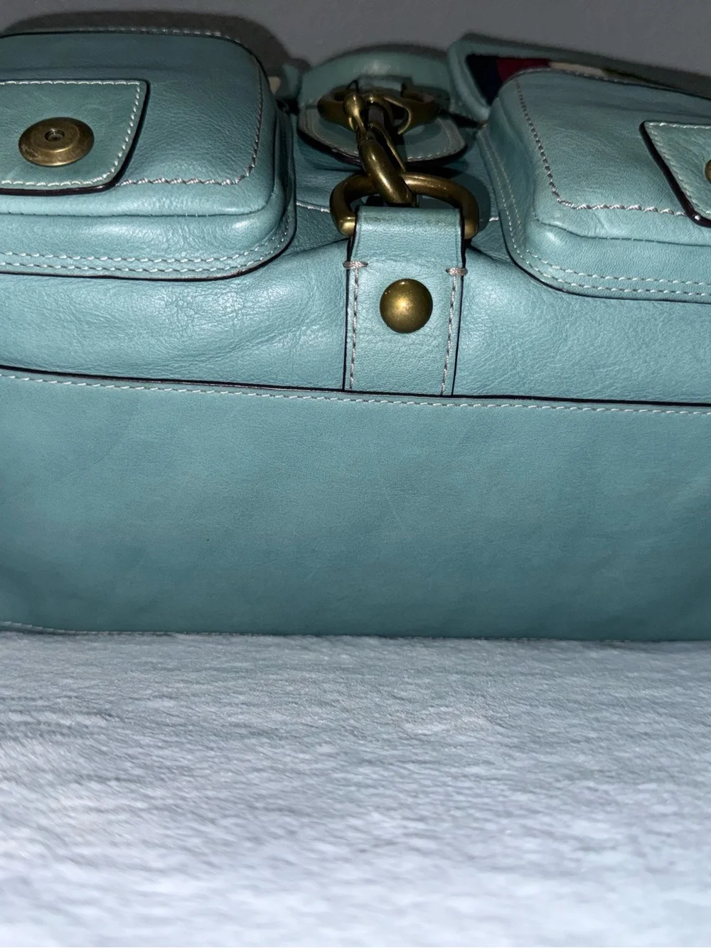 RARE COACH TURQUOISE MANDY